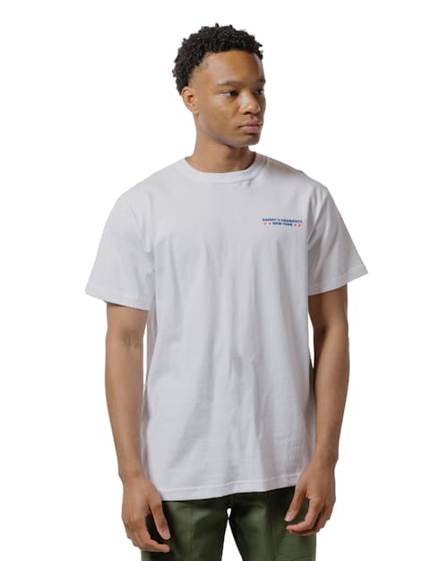 on model image of Box Truck Graphic Tee