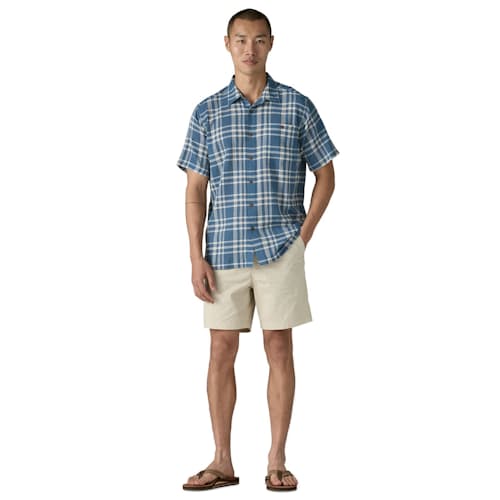 on model image of Lightweight Organic Cotton A/C Short Sleeve Shirt