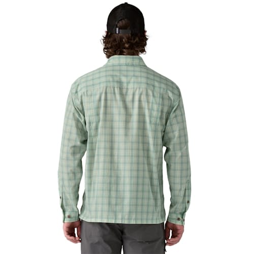 on model image of Long-Sleeved Island Hopper Shirt