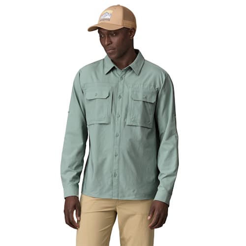 on model image of Long-Sleeved Self-Guided Sun Shirt