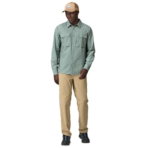 on model image of Long-Sleeved Self-Guided Sun Shirt
