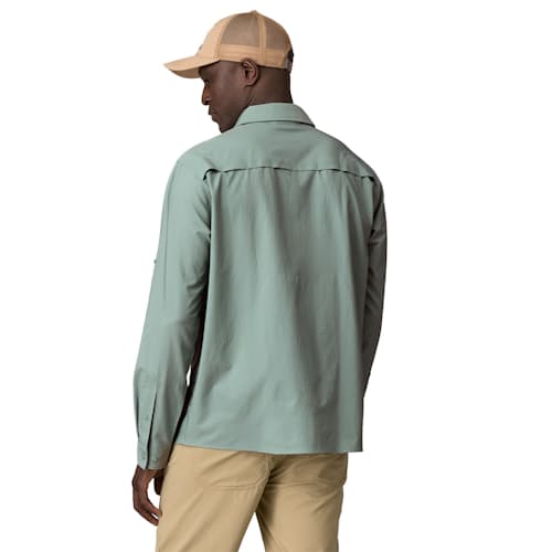 on model image of Long-Sleeved Self-Guided Sun Shirt