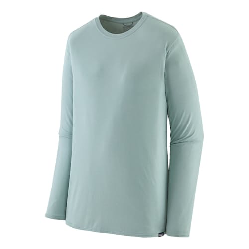 laydown image of Tropic Comfort Natural Crewneck Long Sleeve T-Shirt