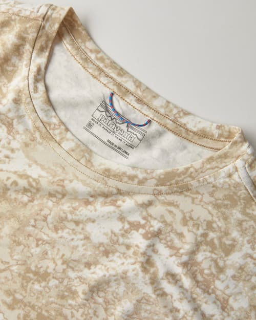 laydown detail image of Tropic Comfort Natural Crewneck Long Sleeve T-Shirt