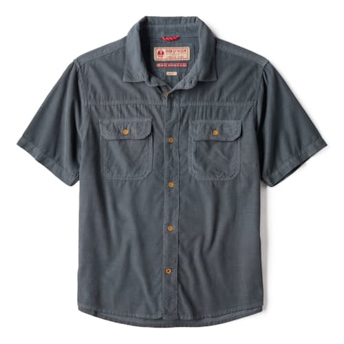 laydown image of Herman Corduroy Short Sleeve Shirt