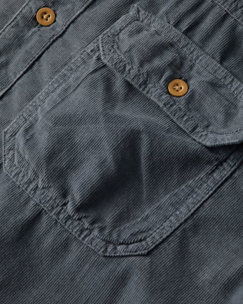 laydown detail image of Herman Corduroy Short Sleeve Shirt