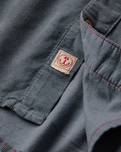 laydown detail image of Herman Corduroy Short Sleeve Shirt