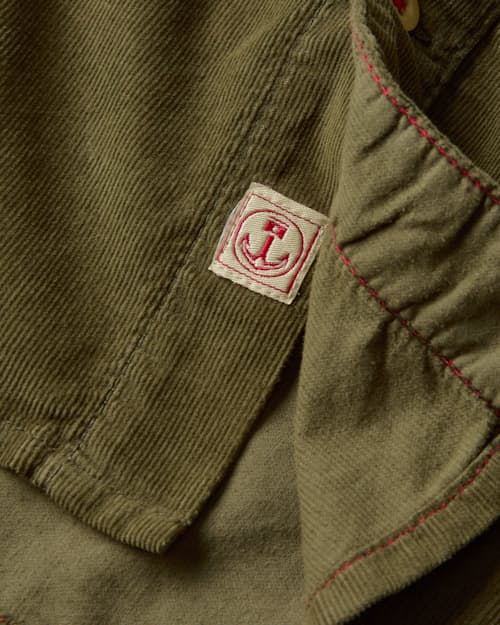 laydown detail image of Herman Corduroy Short Sleeve Shirt