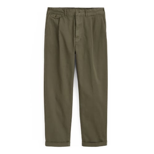laydown image of Standard Pleated Chino Pant