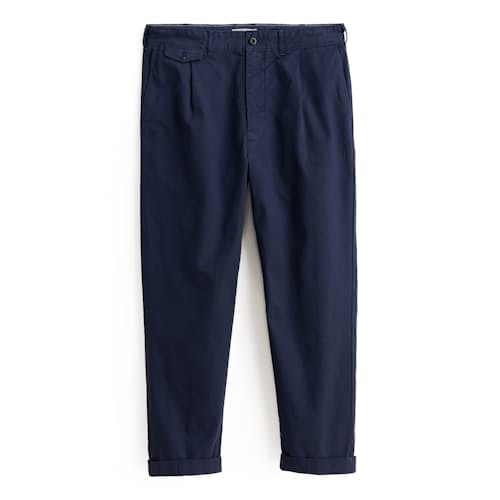 laydown image of Standard Pleated Chino Pant