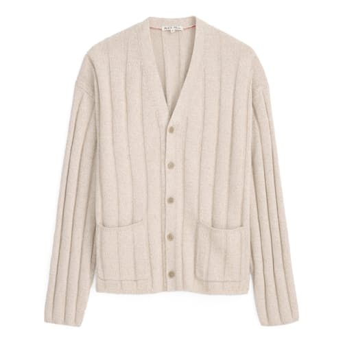 laydown image of Isaac Cotton Linen Cardigan