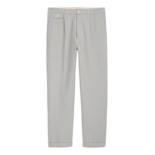 laydown image of Grant Cotton Seersucker Pant