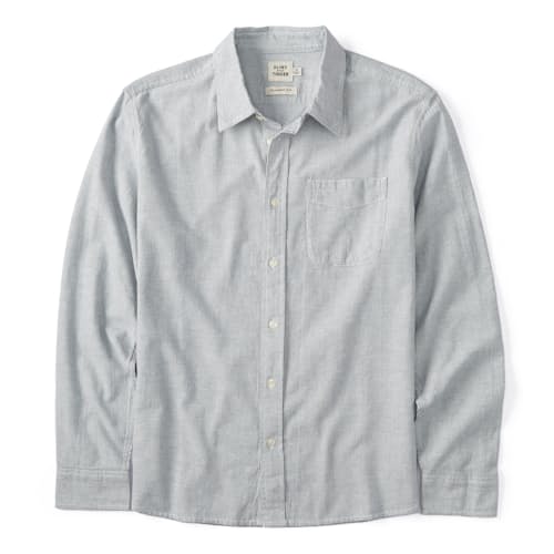 laydown image of Hemp Classic Long Sleeve Button Down