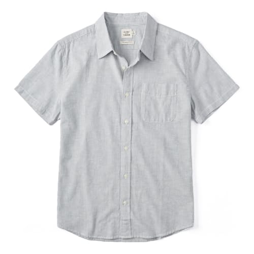 laydown image of Hemp Classic Short Sleeve Button Down