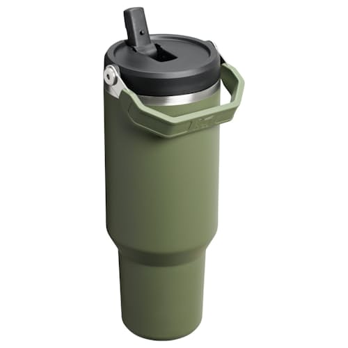 laydown image of IceFlow Flip Straw 2.0 Tumbler - 40oz