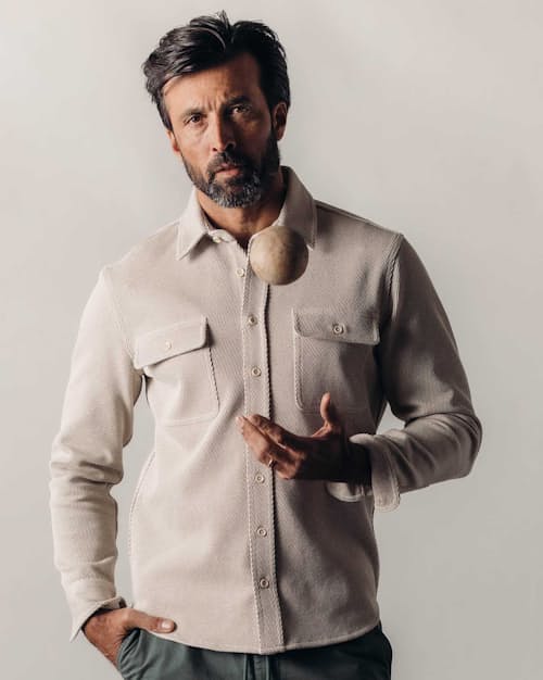 lifestyle image of The Ledge Long Sleeve Shirt
