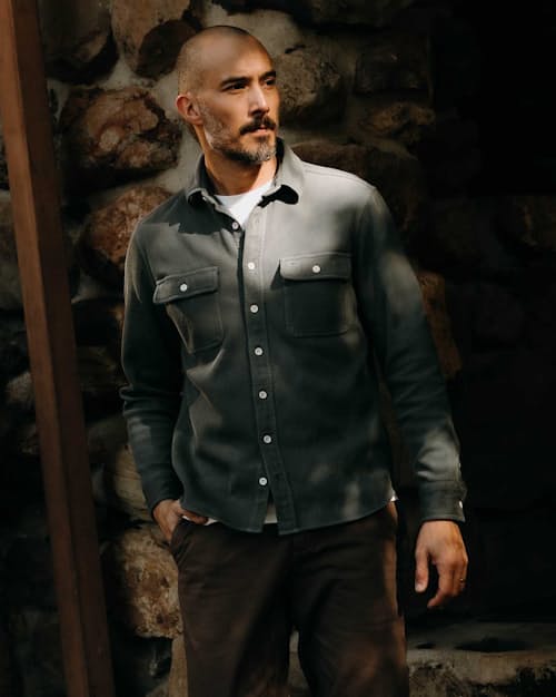 lifestyle image of The Ledge Long Sleeve Shirt