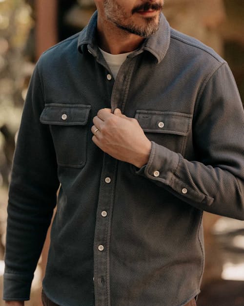 lifestyle image of The Ledge Long Sleeve Shirt
