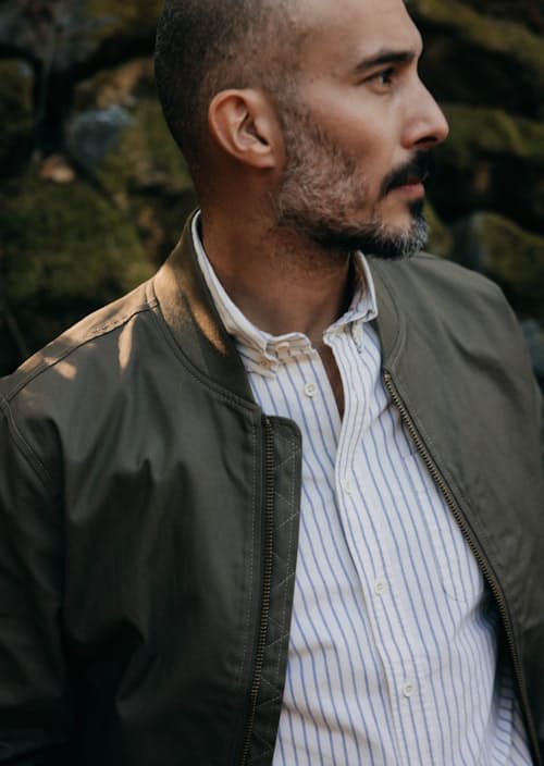 lifestyle image of The Bomber Jacket
