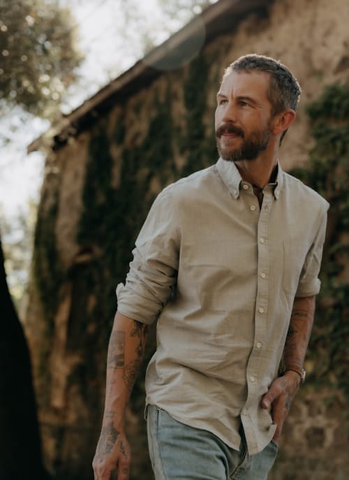 lifestyle image of The Jack Everyday Oxford Shirt