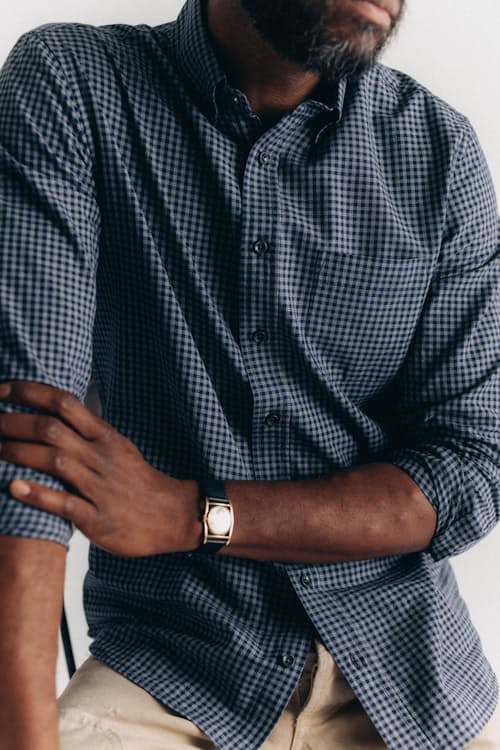 on model image of The Jack Everyday Oxford Shirt