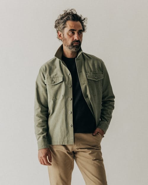 on model image of The Surplus Shirt