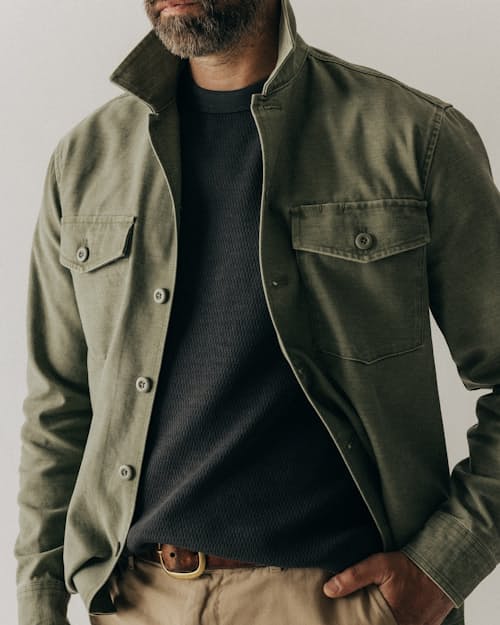 on model image of The Surplus Shirt