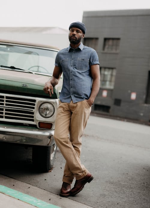 lifestyle image of The Utility Short Sleeve Shirt