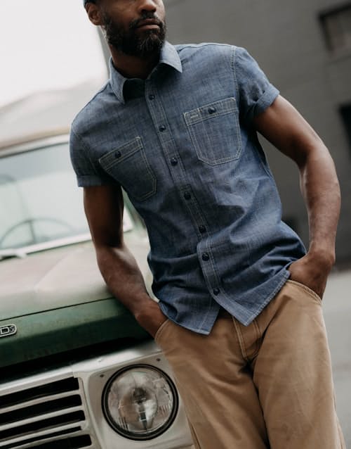 lifestyle image of The Utility Short Sleeve Shirt