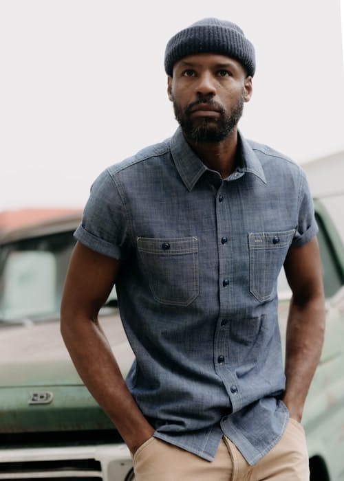 lifestyle image of The Utility Short Sleeve Shirt