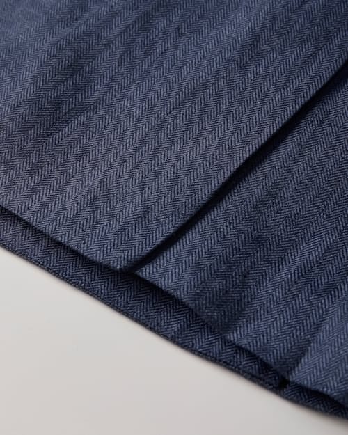 laydown detail image of The Stevens Linen Herringbone Blazer