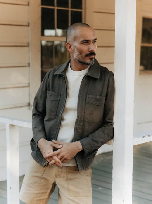 lifestyle image of The Broken Twill Station Jacket