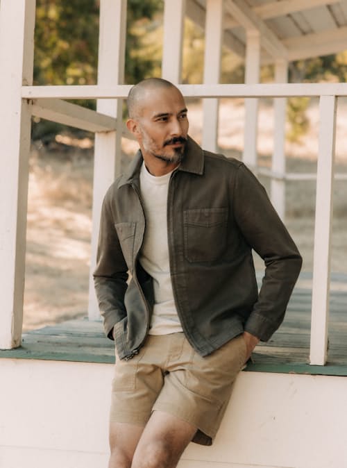 lifestyle image of The Broken Twill Station Jacket