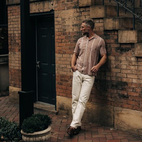 lifestyle image of The Hawthorne Short Sleeve Shirt
