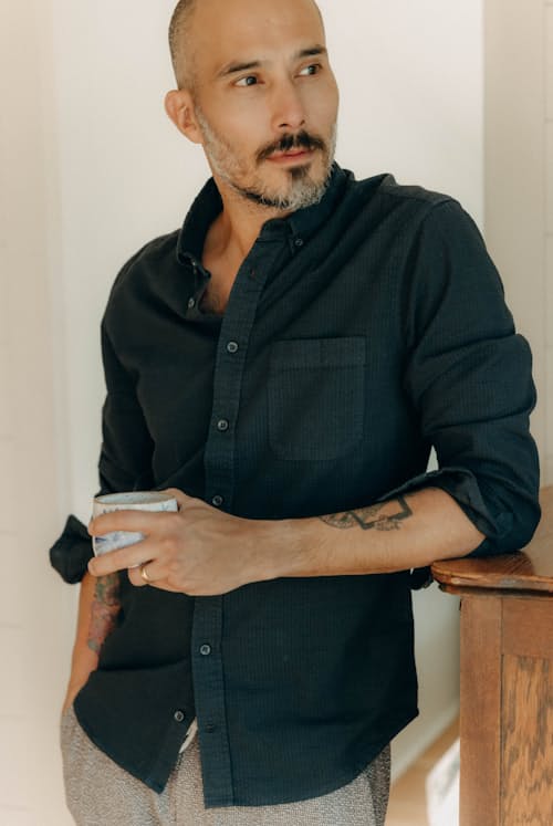 lifestyle image of The Jack Seersucker Shirt