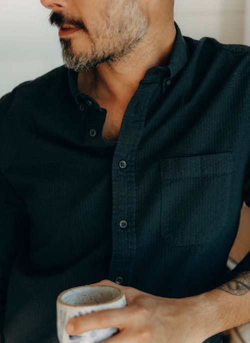 lifestyle image of The Jack Seersucker Shirt
