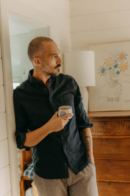 lifestyle image of The Jack Seersucker Shirt