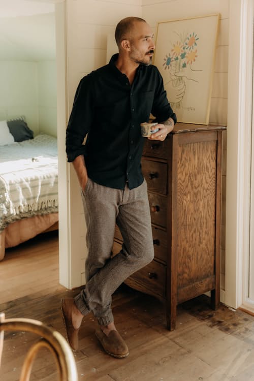 lifestyle image of The Jack Seersucker Shirt