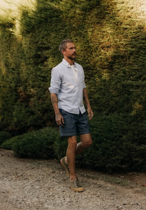 lifestyle image of The Jack Seersucker Shirt