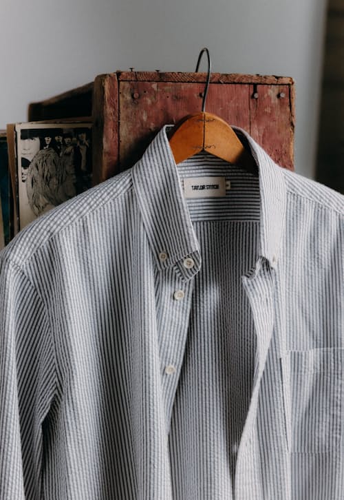 lifestyle image of The Jack Seersucker Shirt