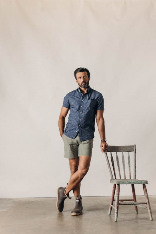 on model image of The Jack Short Sleeve Shirt