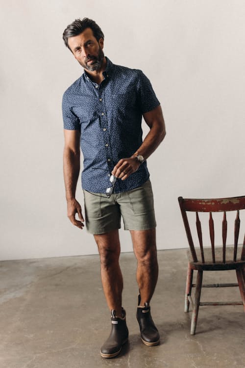 on model image of The Jack Short Sleeve Shirt