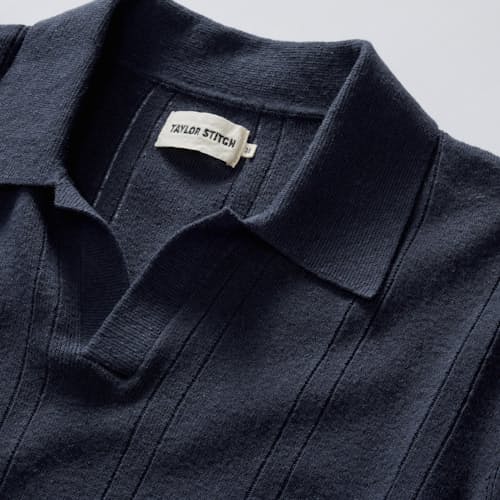laydown detail image of The Valencia Sweater Polo