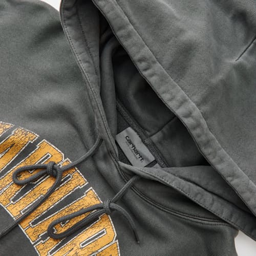 laydown detail image of Collegiate Library Hoodie
