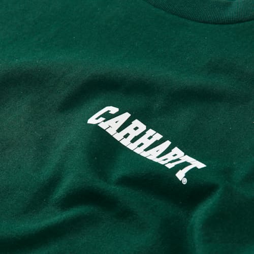 laydown detail image of University Script T-Shirt