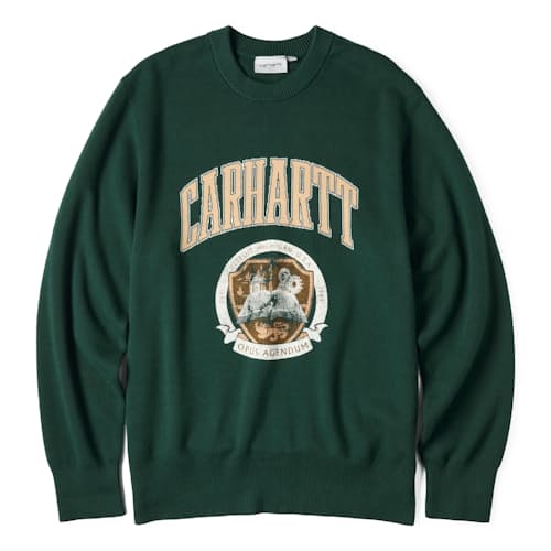 laydown image of Collegiate Library Crew Sweater