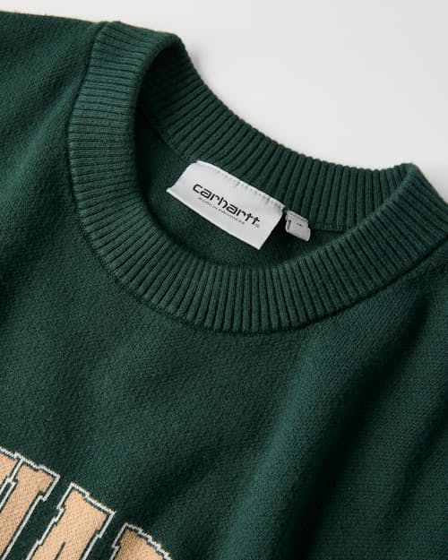 laydown detail image of Collegiate Library Crew Sweater