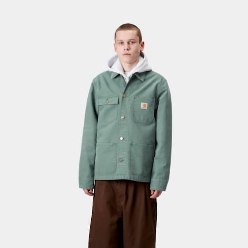on model image of Michigan Coat