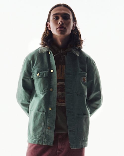 on model image of Michigan Coat
