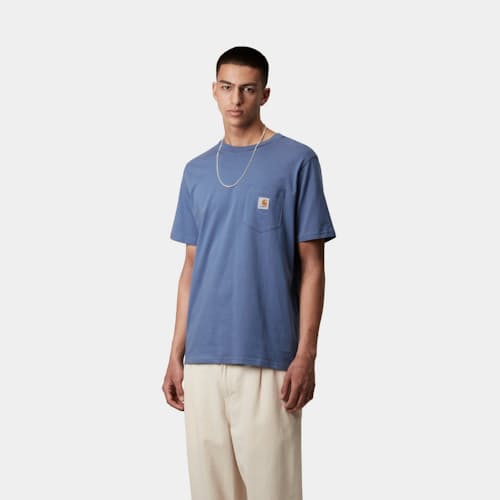 on model image of Classic Logo Pocket T-Shirt